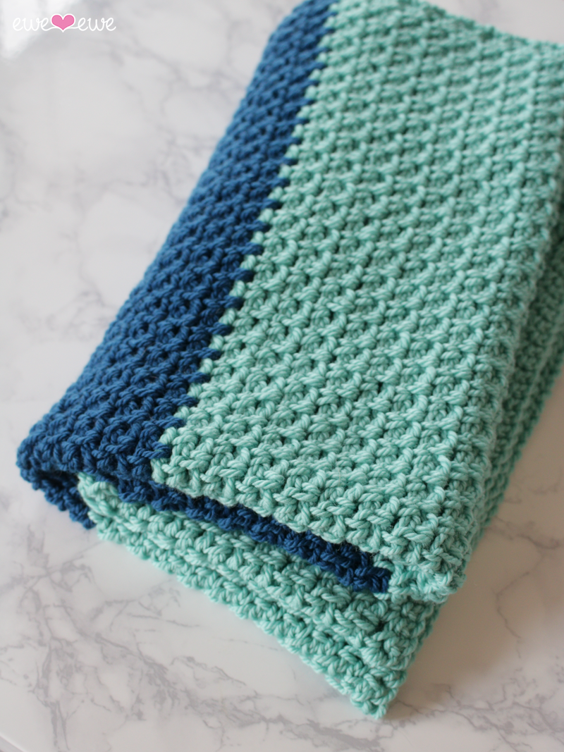 Hayden Color Block Crochet Baby Blanket FREE Pattern