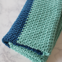 Hayden Color Block Crochet Baby Blanket FREE Pattern