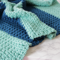 Hayden Color Block Crochet Baby Blanket FREE Pattern