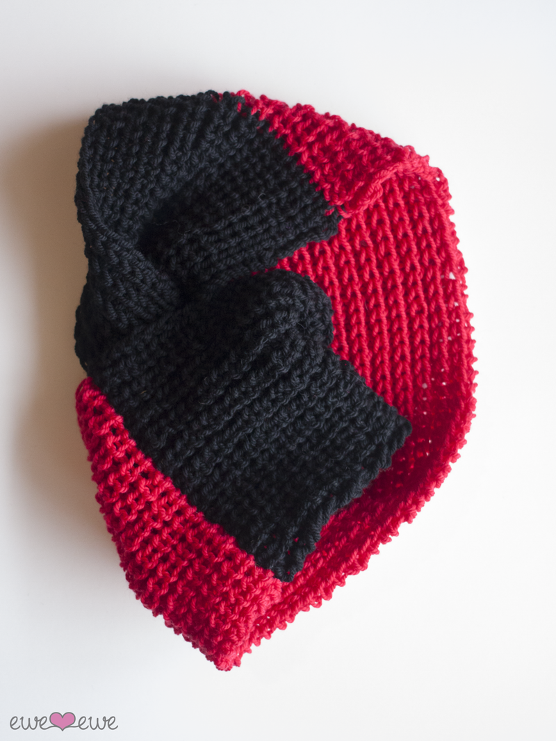 Cardinal Cowl PDF Infinity Scarf FREE Knitting Pattern