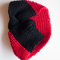 Cardinal Cowl PDF Infinity Scarf FREE Knitting Pattern