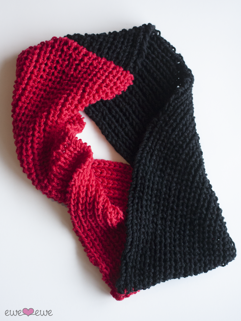 Cardinal Cowl PDF Infinity Scarf FREE Knitting Pattern