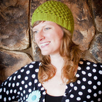 Penpal Hat PDF Lace Beanie Knitting Pattern