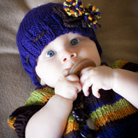 Adoracole Cardigan & Hat PDF Baby Sweater and Beanie Knitting Pattern