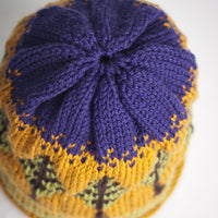 Timber! Hat PDF Knitting Pattern with Trees