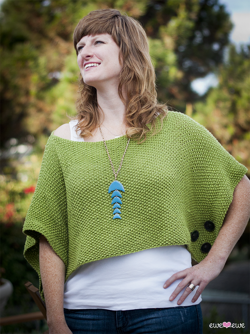 Contessa Cover-Up PDF Poncho Knitting Pattern