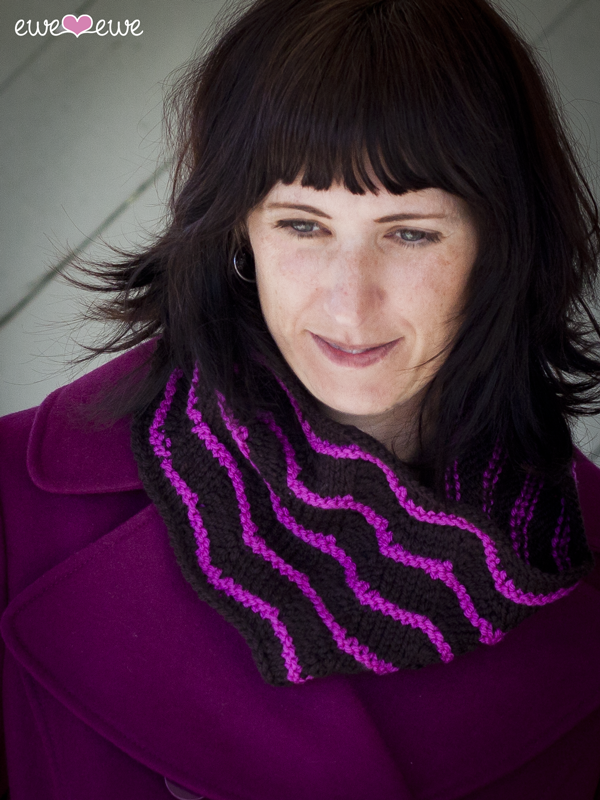 Layer Cake Cowl PDF Chevron Design Knitting Pattern