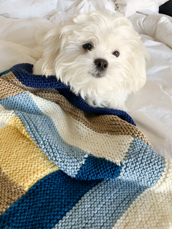 Cuddle Up Log Cabin Baby Blanket Knitting Pattern | Ewe Ewe Yarns