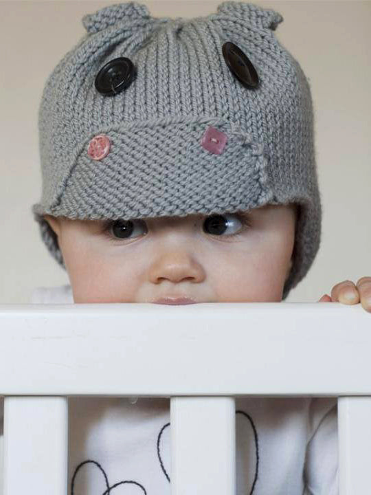 Hippo Hat PDF Earflap Cap Knitting Pattern – All Sizes