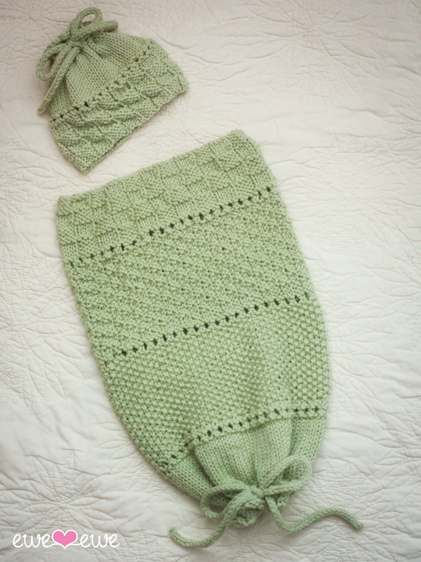 Pea in a Pod Baby Snuggler & Hat PDF Knitting Pattern