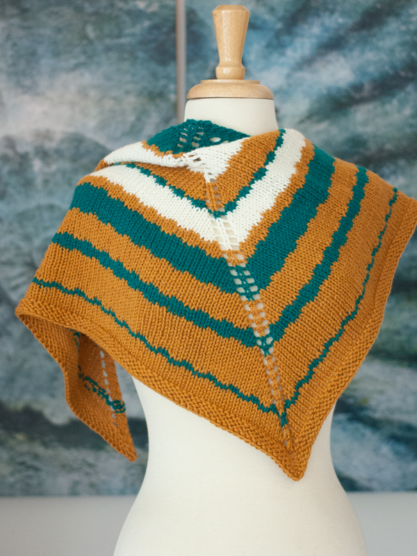 This Way PDF Slip Stitch Shawl Knitting Pattern