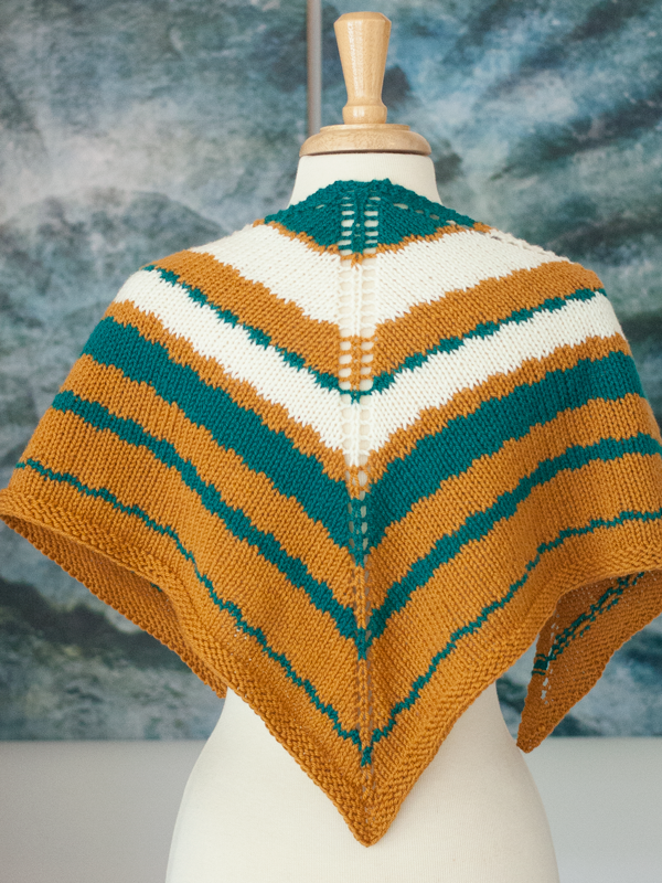 This Way PDF Slip Stitch Shawl Knitting Pattern