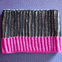Wild Fiber Brioche Cowl PDF Knitting Pattern