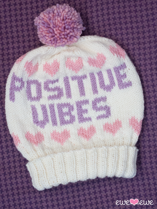 Positive Vibes PDF Hat Knitting Pattern