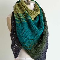 Tilted Tiles Shawl PDF Knitting Pattern