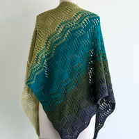 Tilted Tiles Shawl PDF Knitting Pattern