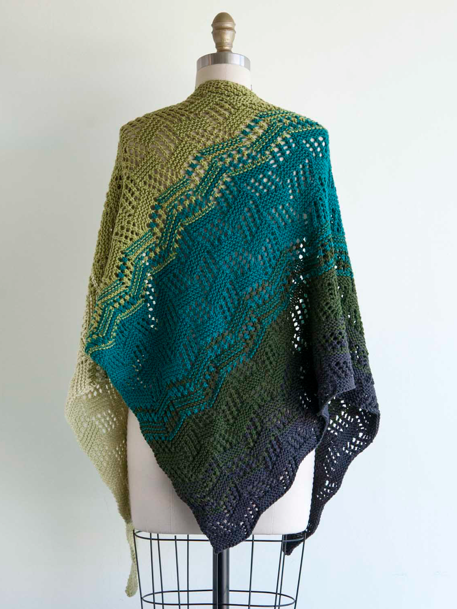 Tilted Tiles Shawl PDF Knitting Pattern – Ewe Ewe Yarns