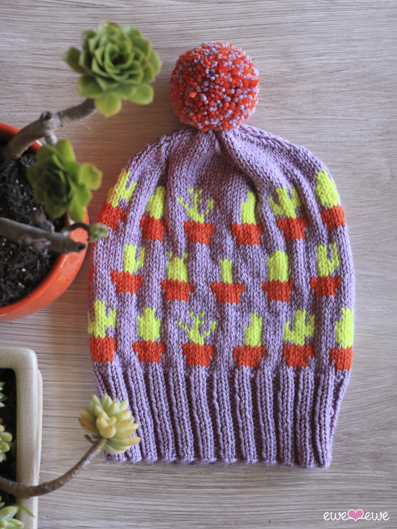 Prickly Hat PDF Cactus Beanie Knitting Pattern