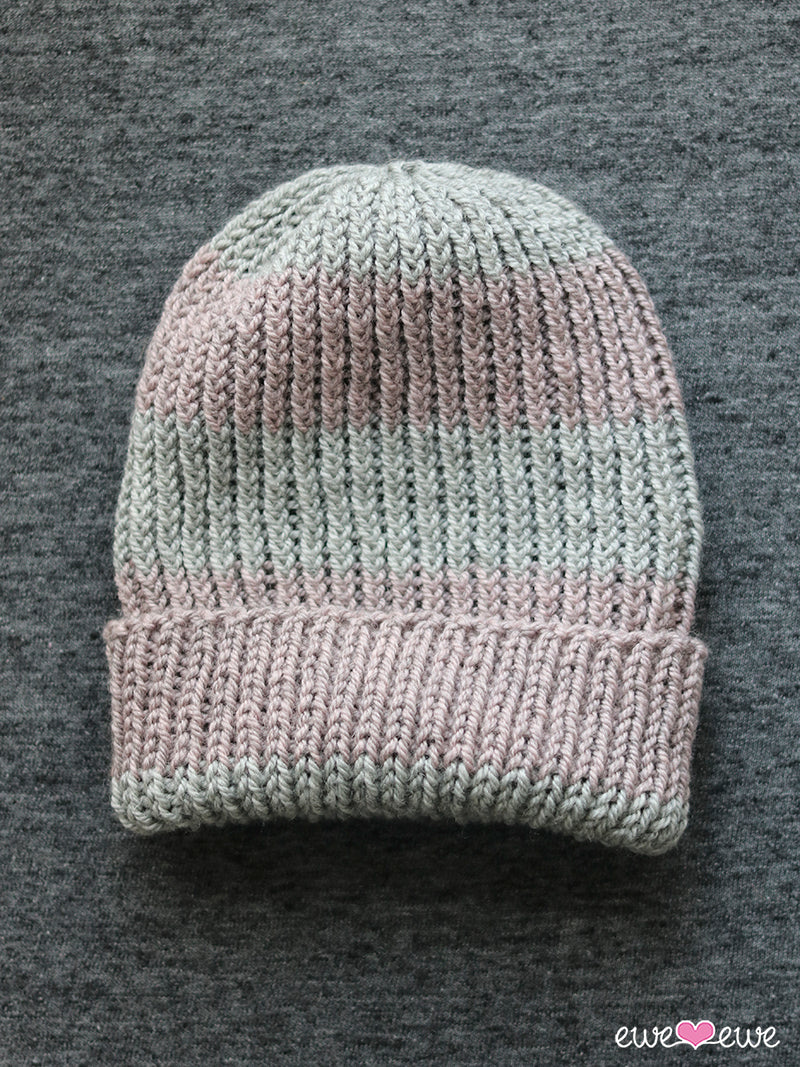 Ribbed Beanie Hat Knitting Pattern (Unisex) – Handy Little Me Shop