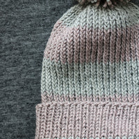 Easy Twisted Rib Beanie FREE Knitting Pattern