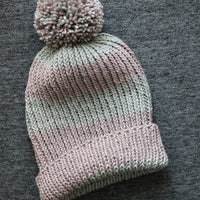 Easy Twisted Rib Beanie FREE Knitting Pattern