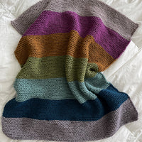 Softly Striped Baby Blanket FREE Knitting Pattern PDF