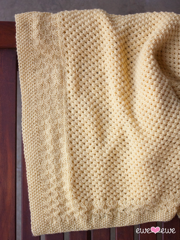 Buttercup Baby Blanket PDF Knitting Pattern