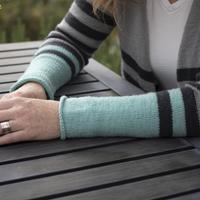 Sporty Stripe Cardi PDF V-Neck Sweater Knitting Pattern