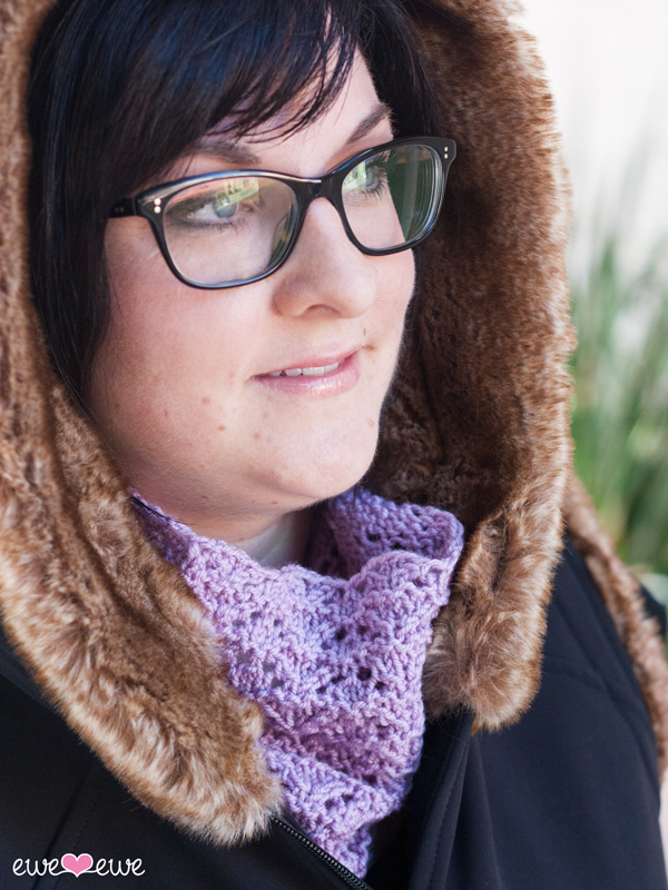 Rocky Ridge Cowl PDF Lace Neckwarmer Knitting Pattern