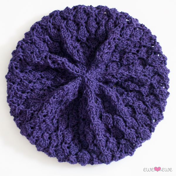 Stargazer Slouch PDF Lace Hat Knitting Pattern