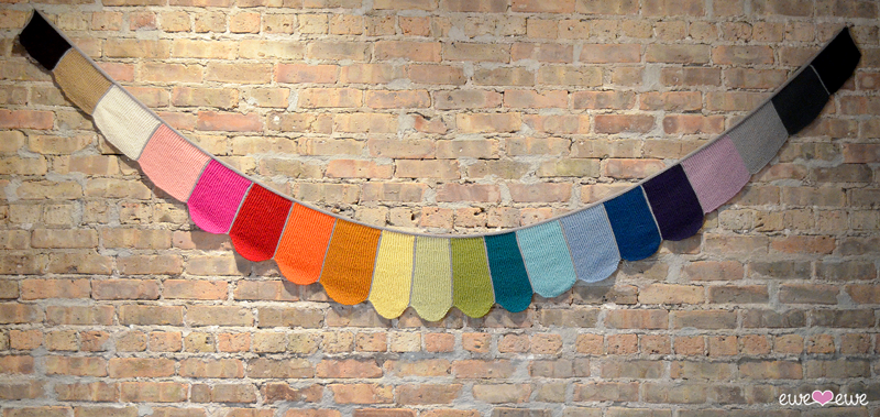 Rainbows and Unicorns Wrap PDF Knitting Pattern