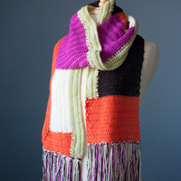 Anthologie PDF Log Cabin Crochet Scarf Pattern