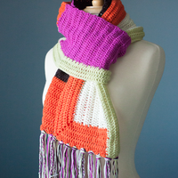 Anthologie PDF Log Cabin Crochet Scarf Pattern