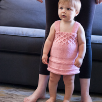 Emelia Dress PDF Toddler Knitting Pattern