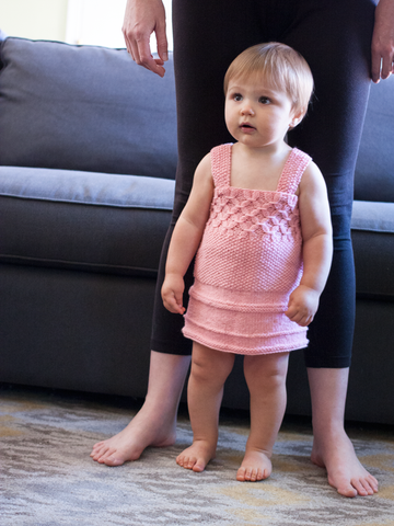 Emelia Dress PDF Toddler Knitting Pattern