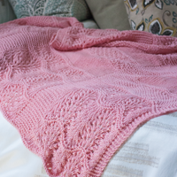 Pink Sky Dreams PDF Baby Blanket Knitting Pattern