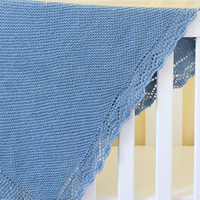 Bibbidi Bobbidi Blanket PDF Lace Edge Baby Shawl Knitting Pattern