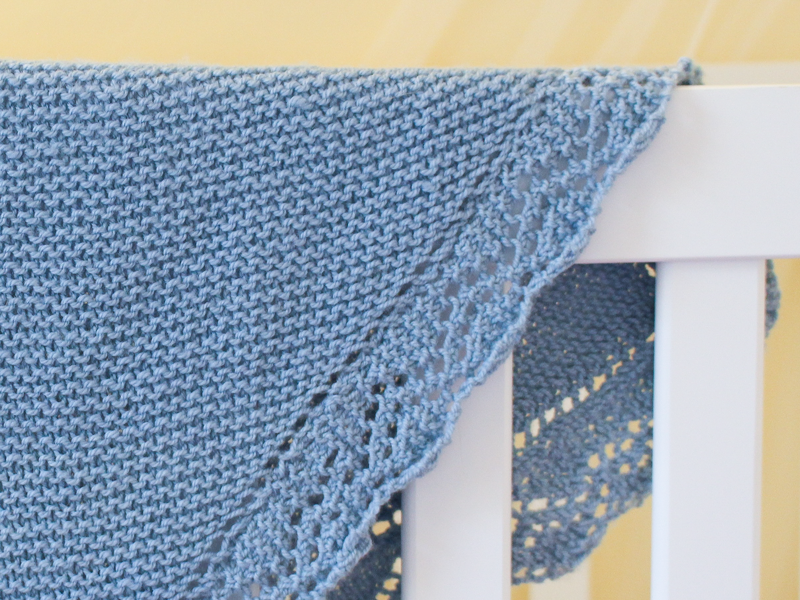 Bibbidi Bobbidi Blanket PDF Lace Edge Baby Shawl Knitting Pattern