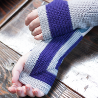 Crossroads Crochet Mitts PDF Pattern