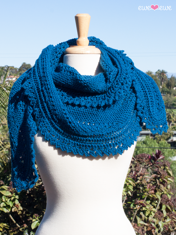 Seabreeze Scarf PDF Lace Shawl Knitting Pattern