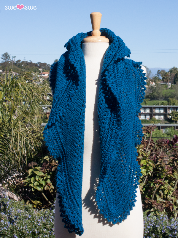 Seabreeze Scarf PDF Lace Shawl Knitting Pattern