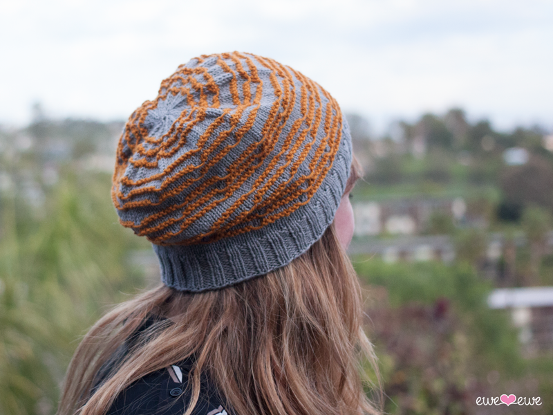 Doodle Stitch Beanie PDF Hat Knitting Pattern