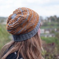 Doodle Stitch Beanie PDF Hat Knitting Pattern