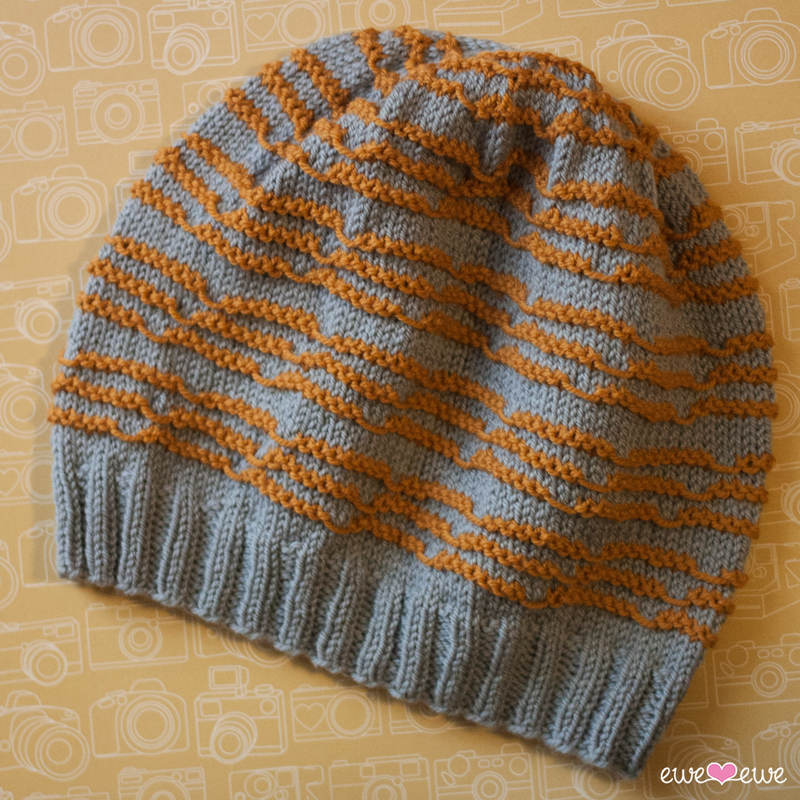 Doodle Stitch Beanie PDF Hat Knitting Pattern