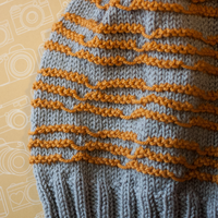 Doodle Stitch Beanie PDF Hat Knitting Pattern