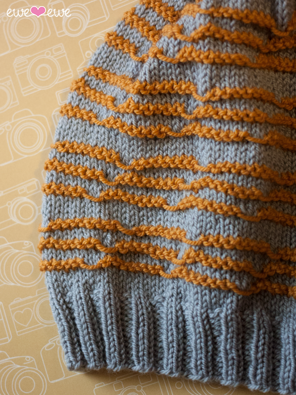 Doodle Stitch Beanie PDF Hat Knitting Pattern