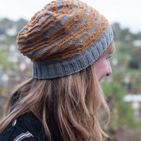 Doodle Stitch Beanie PDF Hat Knitting Pattern