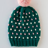 Pop Rox Slouch Hat with Bobbles PDF Knitting Pattern