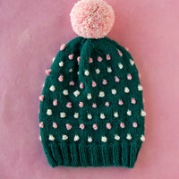 Pop Rox Slouch Hat with Bobbles PDF Knitting Pattern