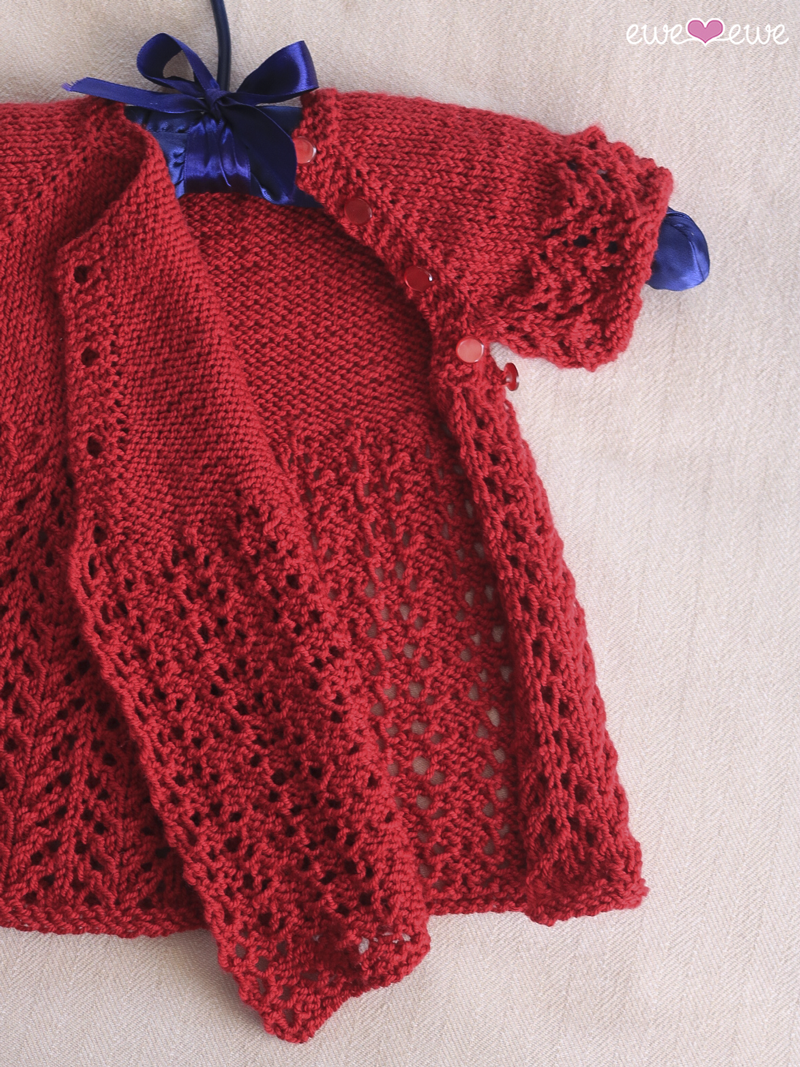 Cupcake Cardi PDF Lace Baby Cardigan Knitting Pattern